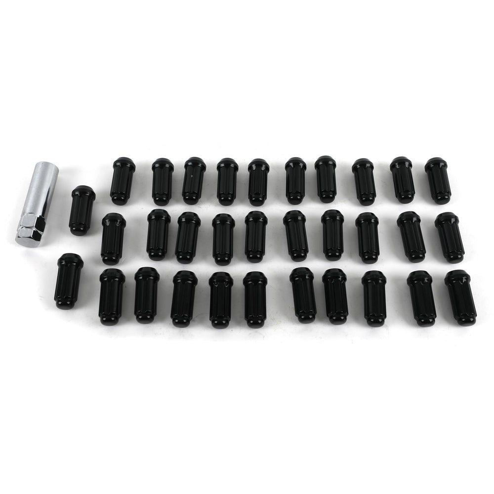 Method Lug Nut Kit - Spline - 9/16in - 8 Lug Kit - Black