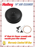 HOLLEY AIR CLEANER ASSY 14 INCH BLACK
