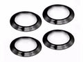 AC Vent Bezel Kit, Black Aluminum; 07-10 Jeep Wrangler JK