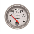 Autometer Marine Silver Ultra-Lite 2-5/8in 100PSI Electric Oil Pressure Gauge