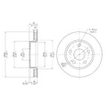 DFC 07-18 Jeep Wrangler Front GeoSPEC Coated Rotor