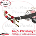Prothane 64-69 AMC 1.5 OD Spring & Shackle Bushings - Black