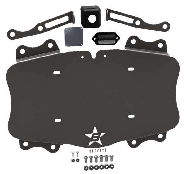 2018CURRENT JEEP JL LICENSE PLATE DELETE KIT AND CAMERA MOUNT