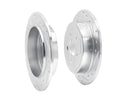 DFC 95-07 Chrysler PT Cruiser Rear Left Drilled & Slotted Silver Brake Rotor