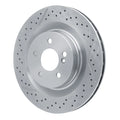 R1 05-11 Mercedes-Benz CLK63 AMG Rear Drilled and Slotted Brake Rotor