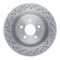 R1 05-11 Mercedes-Benz CLK63 AMG Rear Drilled and Slotted Brake Rotor