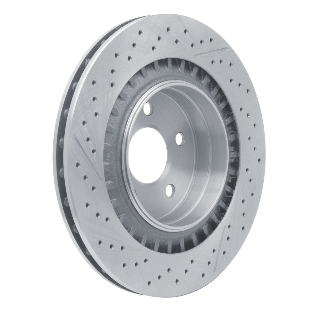 R1 05-11 Mercedes-Benz CLK63 AMG Rear Drilled and Slotted Brake Rotor