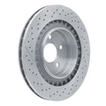 R1 05-11 Mercedes-Benz CLK63 AMG Rear Drilled and Slotted Brake Rotor