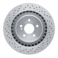 R1 05-11 Mercedes-Benz CLK63 AMG Rear Drilled and Slotted Brake Rotor