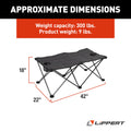 LIPPERT CAMPFIRE OTTOMAN DARK GREY