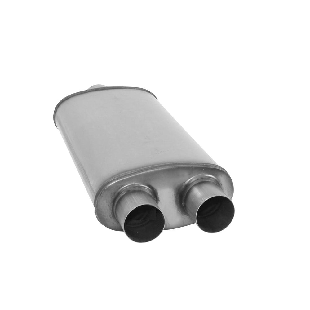 9908 SILVERADO/SIERRA MUFFLER XLERATOR OVAL 3IN ID/2.5IN OD C/D 24IN OAL SS