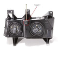 RH HEADLAMP ASSY COMPOSITE; W/BLACK BEZEL; EXCEPT EXTREME; COLORADO 0412