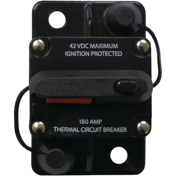 MANUAL RESET CIRCUIT BREAKERS 180 AMP (W/ TERMINAL COVERS)