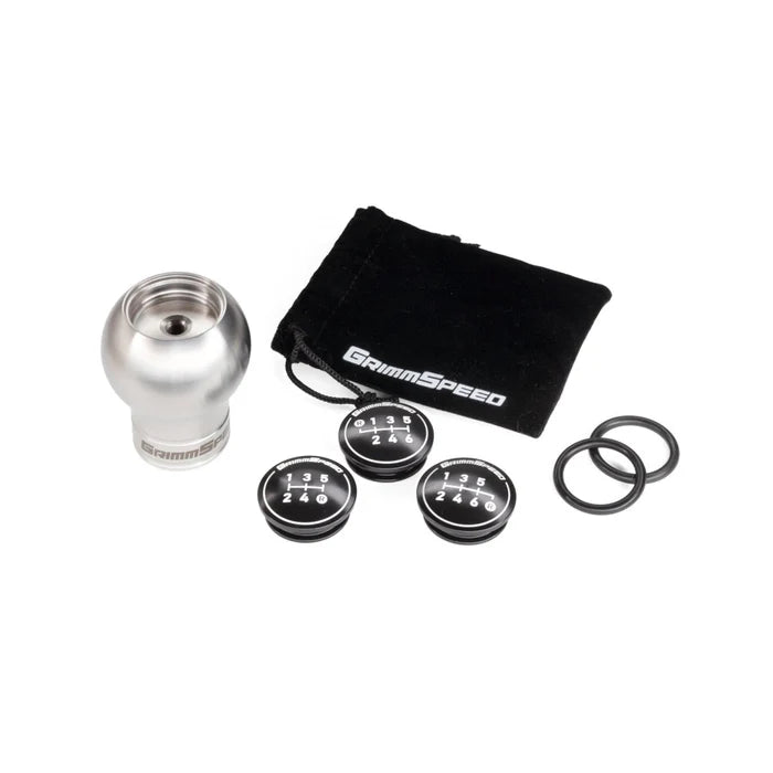 GrimmSpeed Swap-Top Weighted Bulb Shift Knob - Stainless Steel