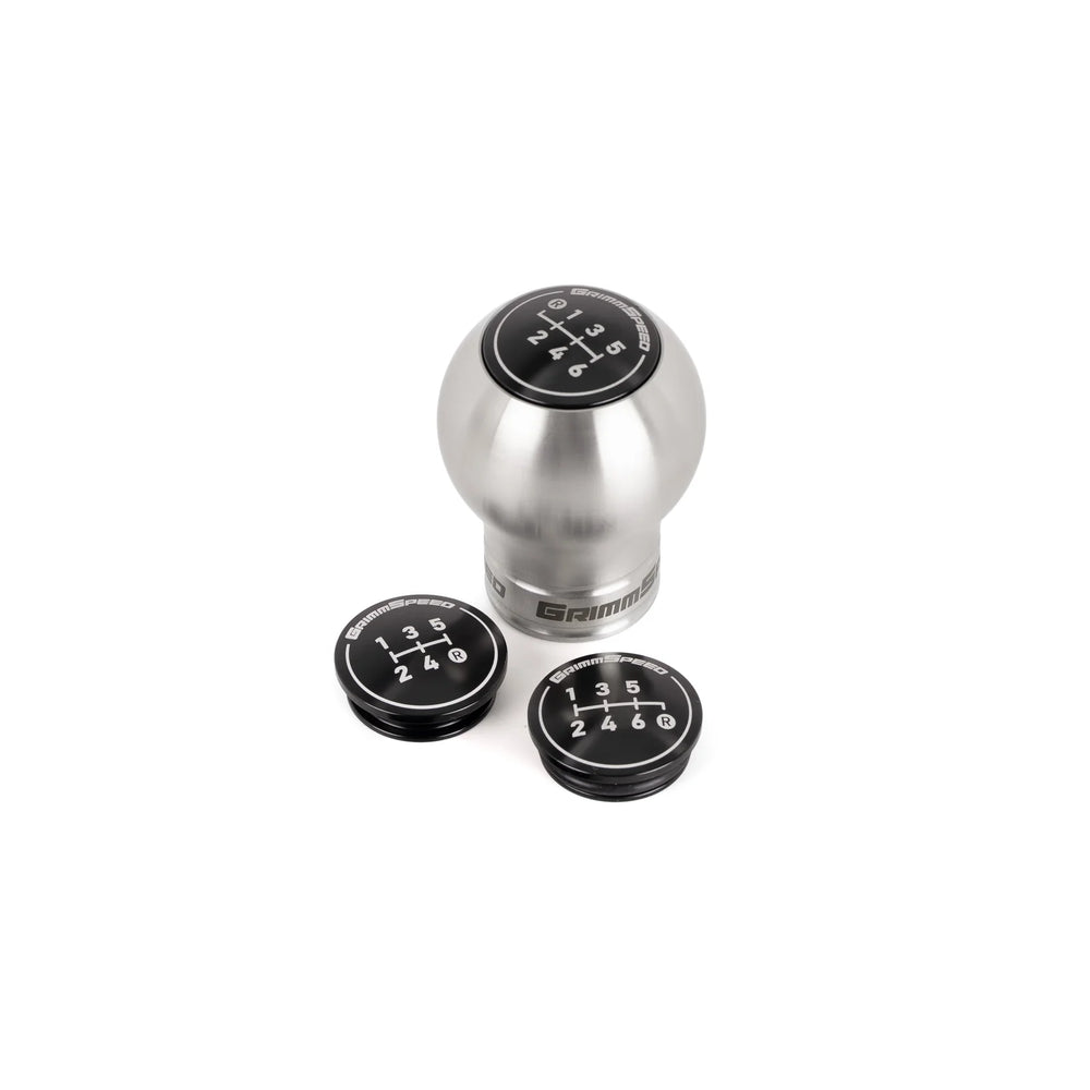 GrimmSpeed Swap-Top Weighted Shift Knob - Bulb Stainles Steel
