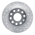 DFC 17-25 Audi Q2 (Mexico) Rear Right Drilled & Slotted Silver Brake Rotor