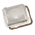Transmission Oil Pan Chrome Fits GM TH700R4/4L60/4L60E Stock Depth and Capacity Finned Design Mr Gasket