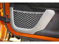 Rugged Ridge 11-18 Jeep Wrangler JK Brush Silver Front Door Net Trim