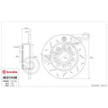 Brembo 2012 Seat Leon Rear TY3 Sport Disc Rotor - 253X10