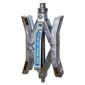 DELUXE TIRE LOCKING CHOCK; SINGLE W/HANDLE