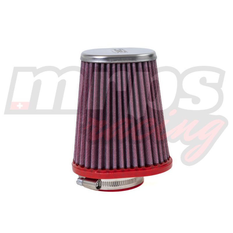 BMC Conical Carburetor Filter w/ChromeTop - 50mm Inlet / 120mm H