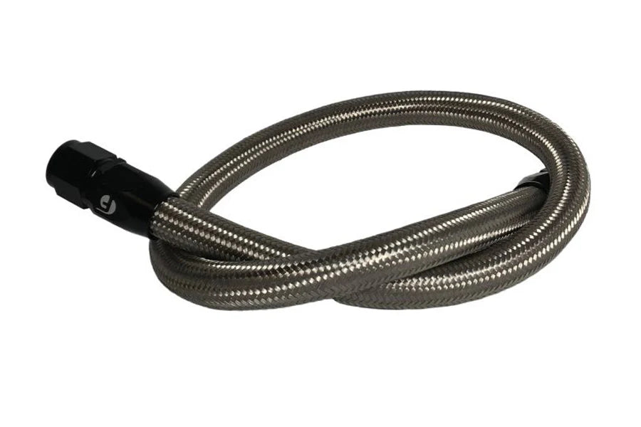 Fleece Performance 98.5-18 Dodge Cummins 34.5in Common Rail/VP44 Coolant Bypass Hose (SS-Braided)