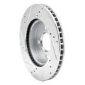 DFC 11-25 Nissan V-Drive (Mexico) Front Right Drilled & Slotted Silver Brake Rotor