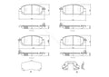 NISSAN KICKS 20212024 SENTRA 20212024 DISC BRAKE PAD SET
