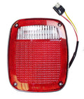 Chrome Left Tail Lamp w/ Side Marker Light for 1981-1986 Jeep CJ-5, CJ-7, CJ-8 Crown Automotive