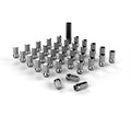 ~(5.2 lbs. 7X4X4)~ Spline Drive Lug Nut Kit 9/16x18 Chrome - 36 pcs