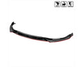 SEDAN FRONT LIP GLOSSYY BLACK WITH RED TRIM