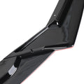 SEDAN FRONT LIP GLOSSYY BLACK WITH RED TRIM