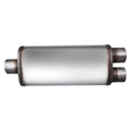 4.00INX9.00INX22.00IN SINGLE/DUAL FLOW II SS MUFFLER 3.00IN ID / 2.25IN OD