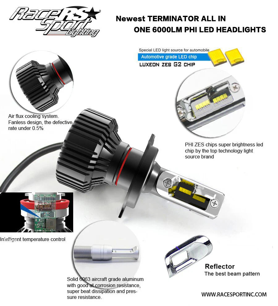 Race Sport headlights