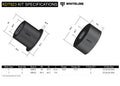 REAR DIFFERENTIAL MOUNT SUPPORT OUTRIGGER BUSHING FRONT MOUNT 1320 SUBARU