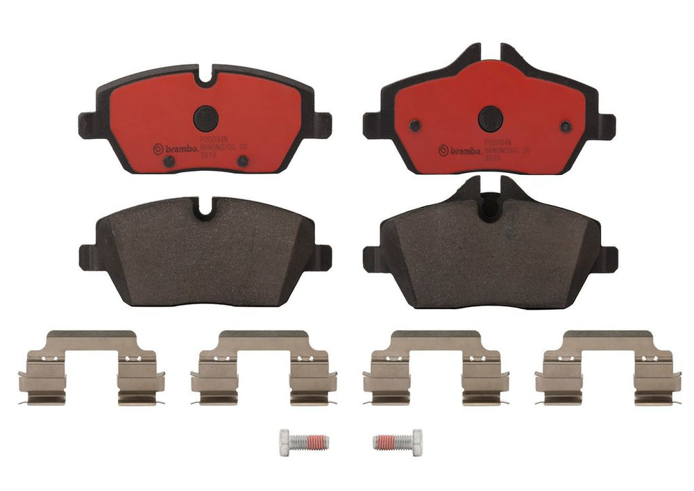Brembo 07-21 Mini Cooper Front Premium NAO Ceramic OE Equivalent Pad