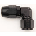 #12 90 Deg Dbl Swivel Forged Hose End Black