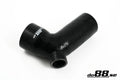 do88 Volvo 850/S70/V70 Intercooler Outlet Hose w/25mm BOV Connection Red