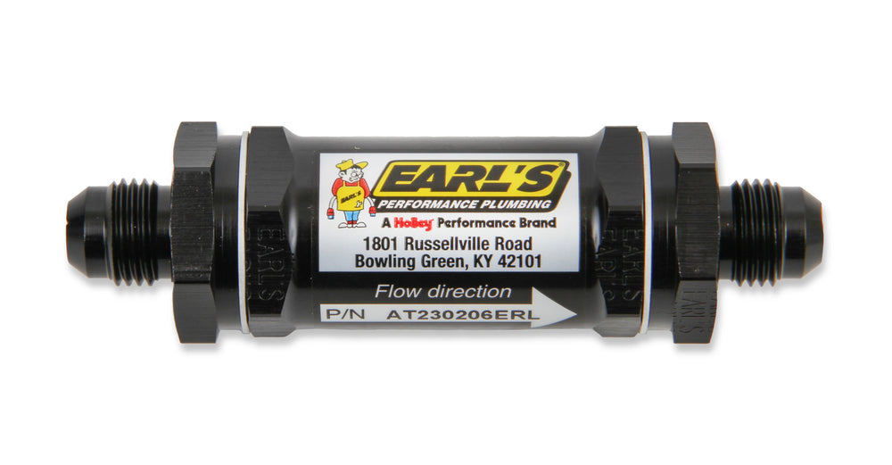 BLACK -8 AN 85 MIC SCREEN FUEL FILTER