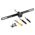 ABOVE LICENSE PLATE BACKUP CAMERA W/ GLOSS BLACK METAL HOUSING