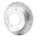 DFC 94-07 Chrysler Sebring Rear Left Drilled & Slotted Silver Brake Rotor