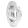 DFC 94-07 Chrysler Sebring Rear Right Drilled & Slotted Silver Brake Rotor