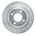 R1 16-25 Dodge Attitude (Mexico) Front Left Drilled & Slotted Silver Brake Rotor