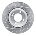 DFC 16-25 Dodge Attitude (Mexico) Front Right Drilled & Slotted Silver Brake Rotor