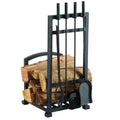 HARPER LOG RACK WITH TOOLS