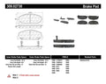 StopTech Performance 93-00 Honda Civic DX w/ Rr Drum Brakes Front Brake Pads