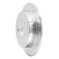 DFC 95-07 Chrysler Cirrus Rear Right Drilled & Slotted Silver Brake Rotor
