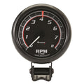 3-3/8 Dia Tachometer 8000 RPM Black Dial