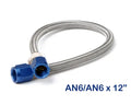 SST/TEFLON ASSY 6AN 1FT BLUE