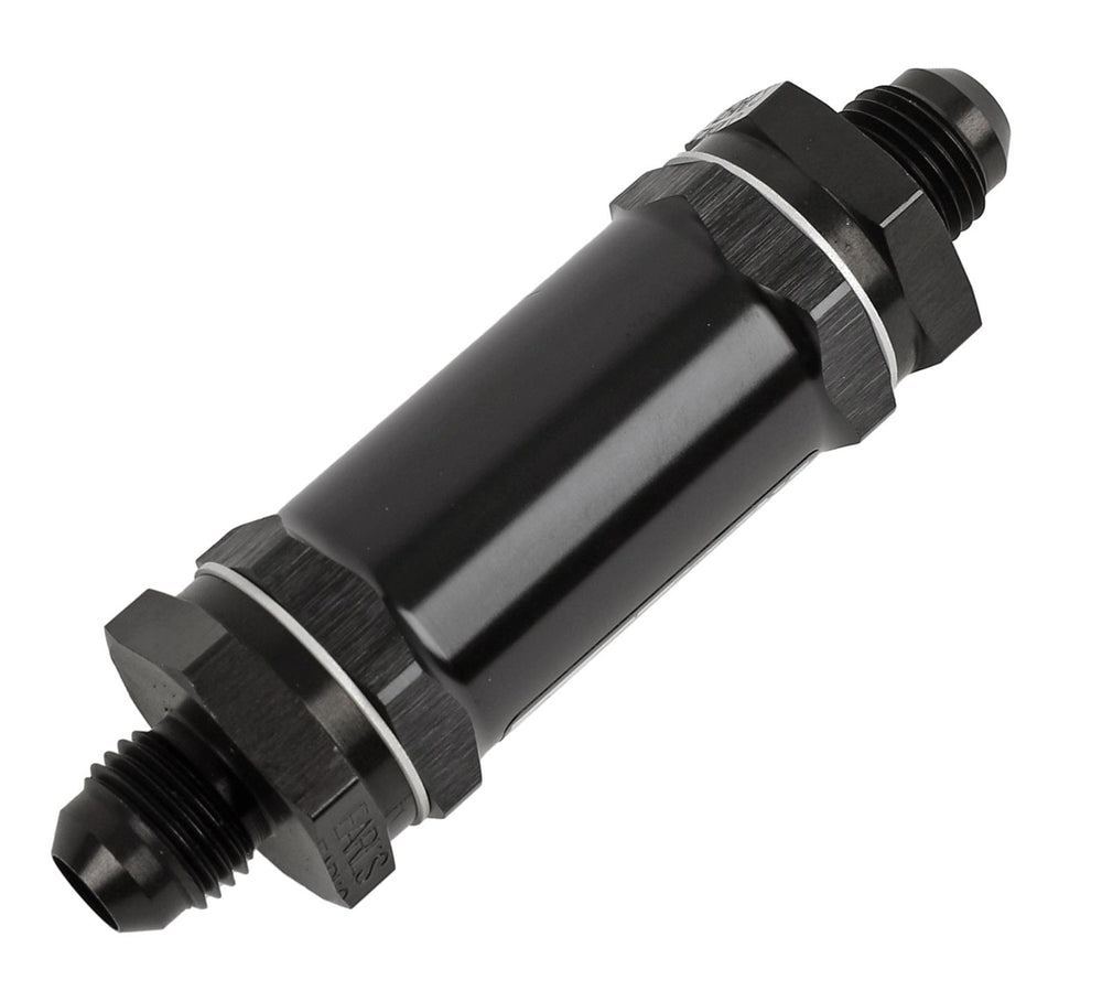 BLACK -6 AN 140 MIC SCREEN OIL FILTER